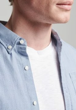 Superdry Shirt - Textured Blue -Superdry Shop eb41a4c02f26417980438aa2ad287028