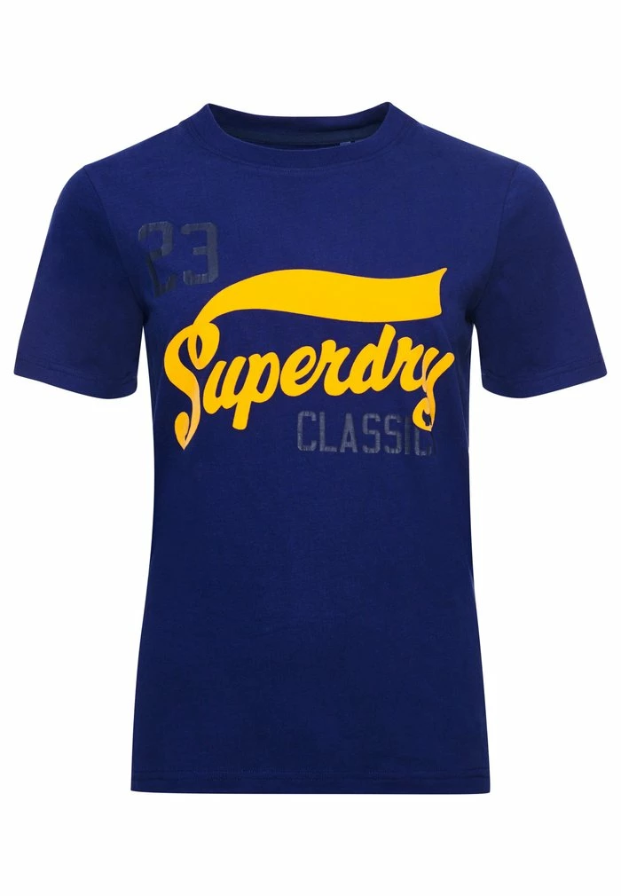 Superdry Print T-shirt - Neptune Blue 4 Superdry Print T-shirt - Neptune Blue - Image 4