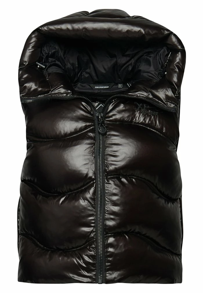 Superdry SHINE QUILT - Waistcoat - Black 4 Superdry SHINE QUILT - Waistcoat - Black - Image 4