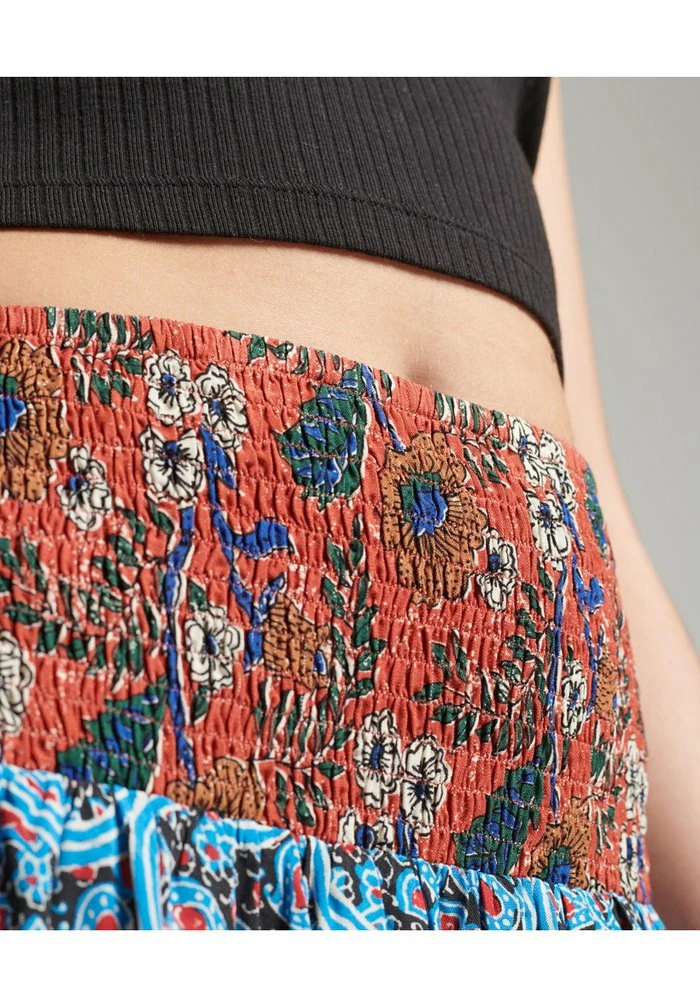 Superdry A-line Skirt - Rust Block Print 3 Superdry A-line Skirt - Rust Block Print - Image 3