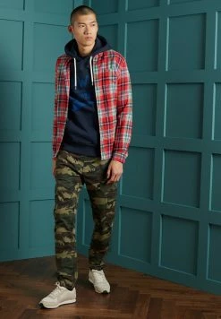 Superdry HERITAGE - Shirt - Rasp Red Check