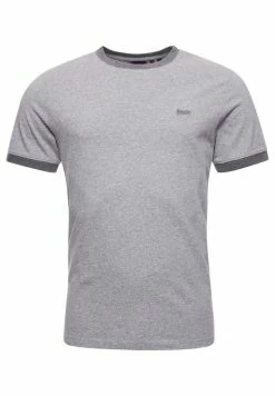 Superdry Basic T-shirt - Grey Grit -Superdry Shop ec437ab32b5c45528e276bbe03b44e98