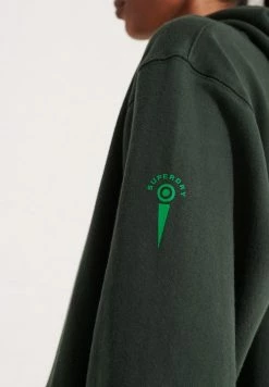 Superdry COLLEGE GRAPHIC - Hoodie - Academy Dark Green -Superdry Shop ec775723a97549d9aa2cdd98e1b672d1