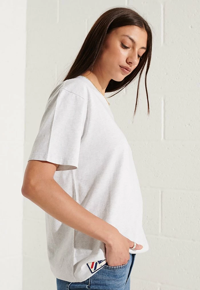 Superdry Basic T-shirt - Ice Marl 2 Superdry Basic T-shirt - Ice Marl - Image 2