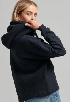 Superdry VINTAGE LOGO BOX FIT - Hoodie - Eclipse Navy -Superdry Shop eca28319e8f747cab35219f6cf40fcad