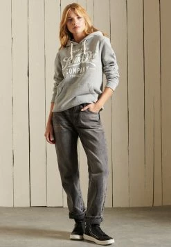 Superdry SCRIPT STYLE COLLEGE - Sweatshirt - Grey Marl