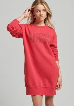 Superdry COOPER - Day Dress - Carmine Red