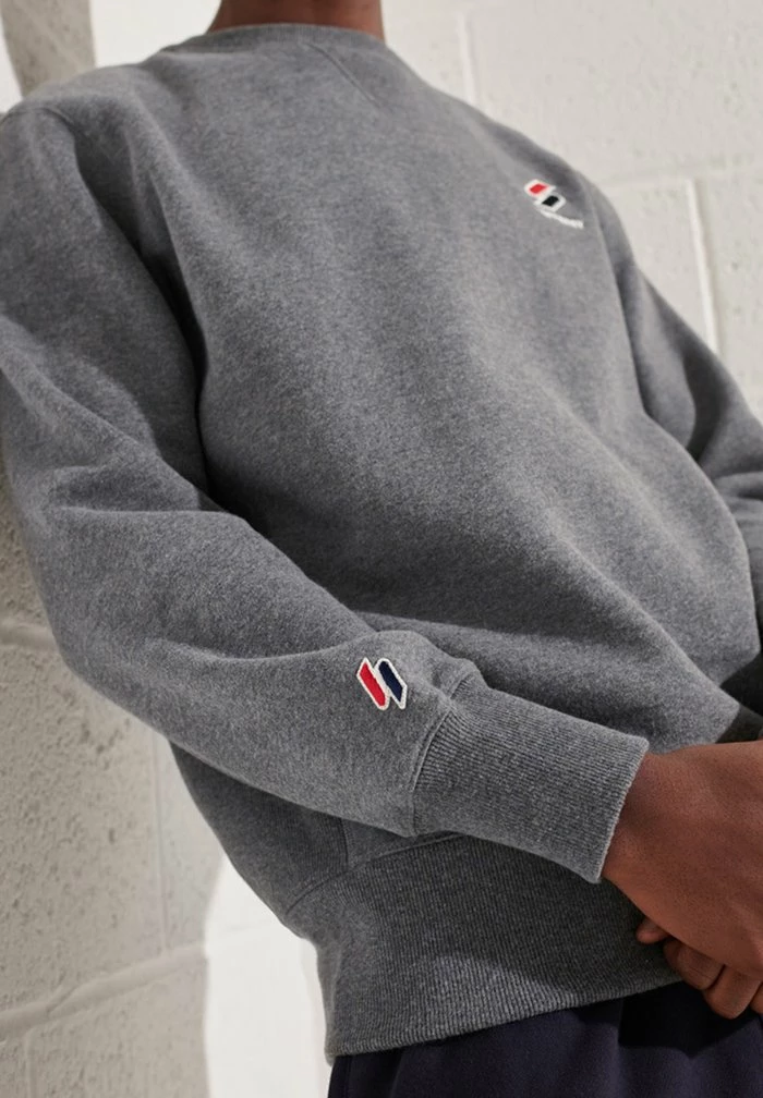 Superdry STYLE ESSENTIAL CREW NECK - Sweatshirt - Mid Grey Marl 2 Superdry STYLE ESSENTIAL CREW NECK - Sweatshirt - Mid Grey Marl - Image 2
