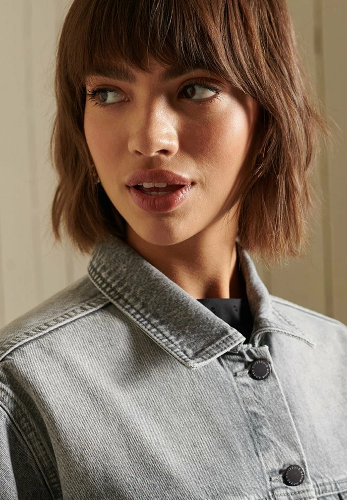 Superdry BOYFRIEND - Denim Jacket - Frank Vintage Grey 3 Superdry BOYFRIEND - Denim Jacket - Frank Vintage Grey - Image 3