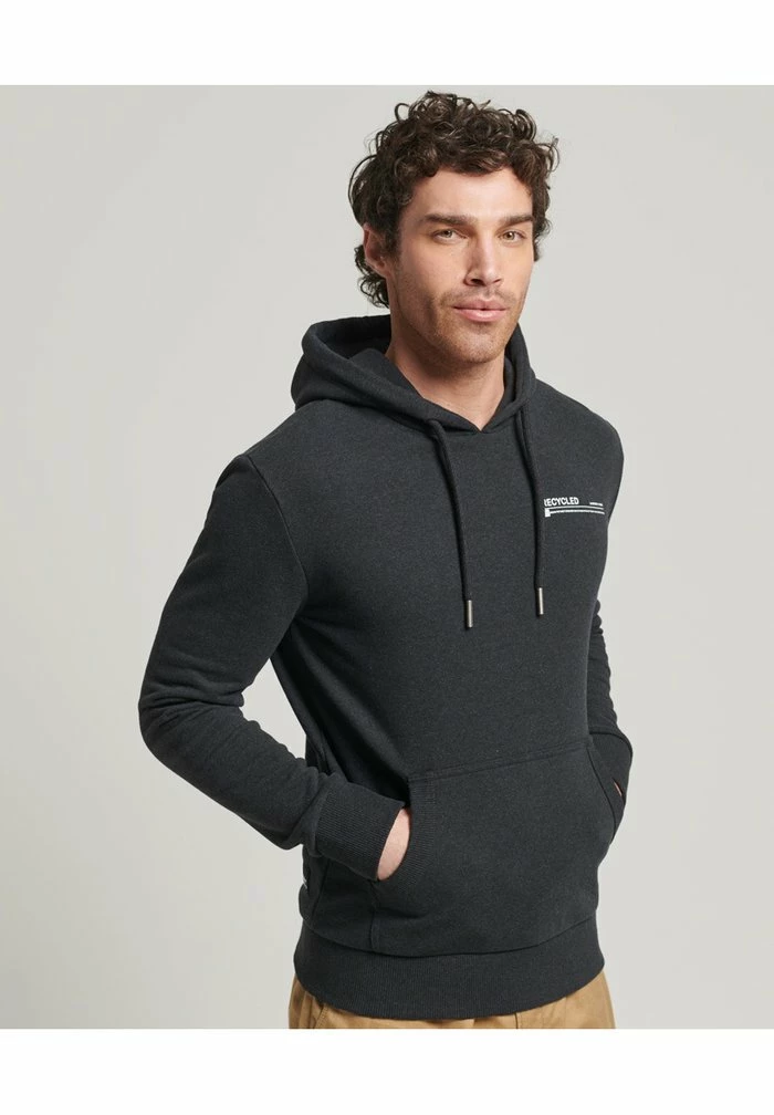 Superdry STUDIOS STANDARD - Hoodie - Phantom Marl 1 Superdry STUDIOS STANDARD - Hoodie - Phantom Marl