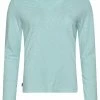 Superdry LONG SLEEVE POCKET - Long Sleeved Top - Sky Blue