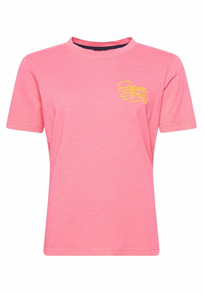 Superdry STYLE - Print T-shirt - Knockout Pink Slub 4 Superdry STYLE - Print T-shirt - Knockout Pink Slub - Image 4