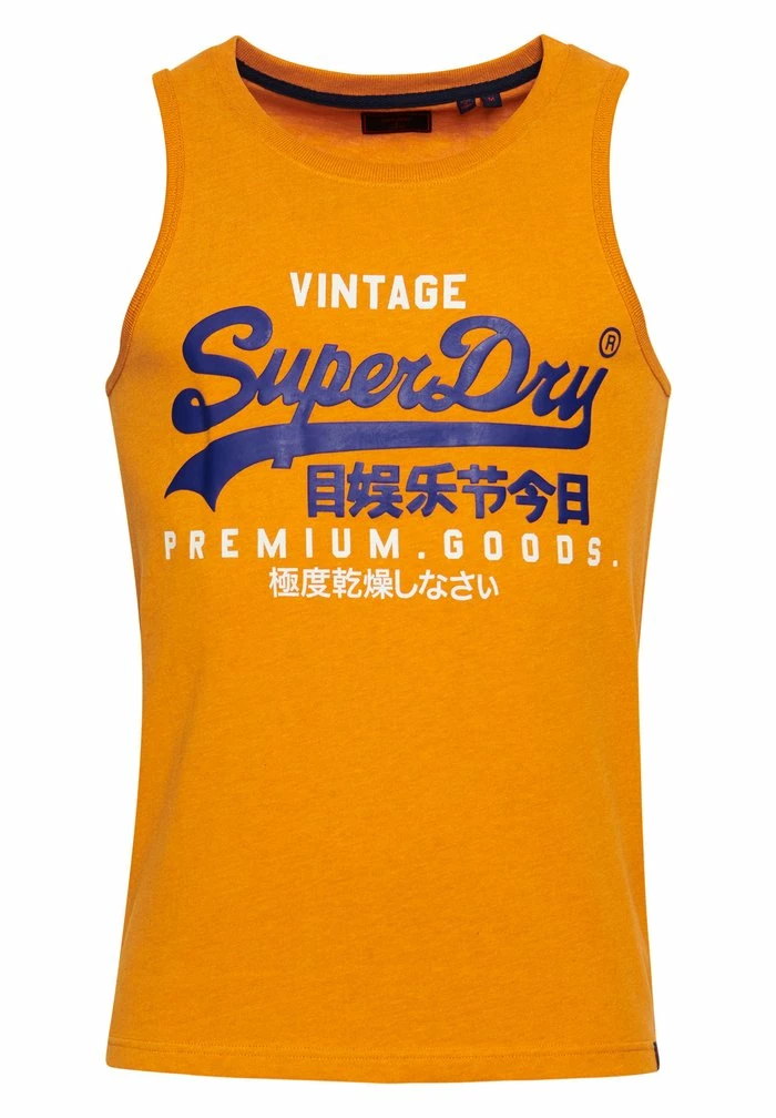 Superdry VINTAGE LOGO CLASSIC - Top - Thrift Gold Marl 3 Superdry VINTAGE LOGO CLASSIC - Top - Thrift Gold Marl - Image 3