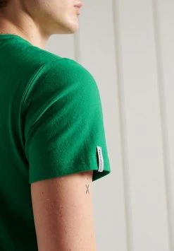 Superdry COLLEGIATE GRAPHIC STANDARD WEIGHT - Print T-shirt - Drop Kick Green -Superdry Shop edf9bc66216b4771bd4a59f57df74798