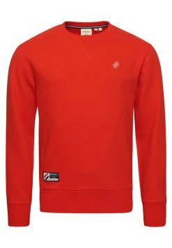 Superdry ESSENTIAL CREW - Sweatshirt - Bright Red -Superdry Shop ee8fe67dffac4df28bf3658aaed075ed