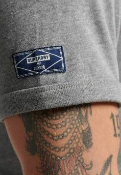 Superdry VINTAGE CROSSING LINES RINGER - Print T-shirt - Rich Charcoal Marl 8 Superdry VINTAGE CROSSING LINES RINGER - Print T-shirt - Rich Charcoal Marl -Superdry Shop eeba21dfef2f41f0b594ff09f166ffe4