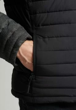 Superdry TWEED MIX FUJI - Winter Jacket - Charcoal Herringbone -Superdry Shop eecdc60e0cfc44abb2f34b2b97d9170c