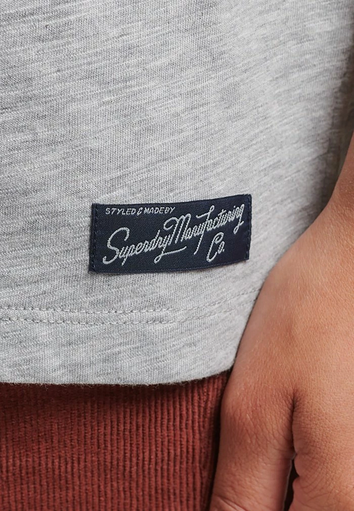 Superdry LOOSE FIT - Print T-shirt - Grey Marl 3 Superdry LOOSE FIT - Print T-shirt - Grey Marl - Image 3