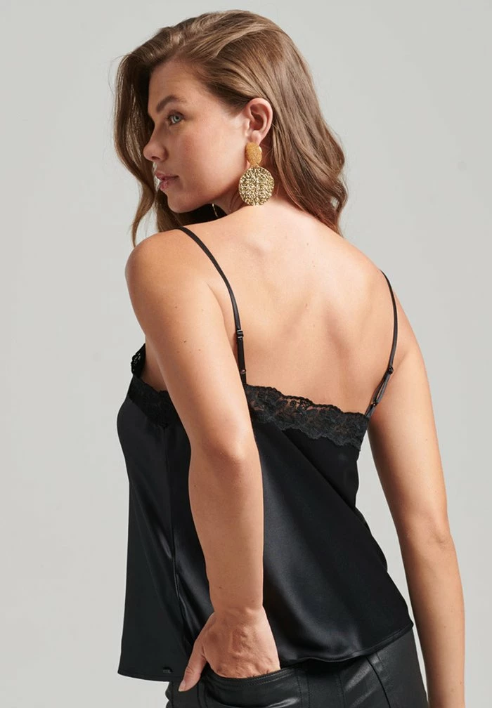 Superdry CAMI - Top - Black 3 Superdry CAMI - Top - Black - Image 3