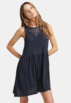 Superdry VINTAGE LACE RACER ECLIPSE - Day Dress - Blau