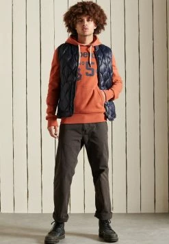 Superdry Hoodie - Dark Spiced Orange Marl
