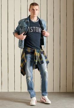 Superdry COLLEGIATE - Basic T-shirt - Eclipse Navy -Superdry Shop efe0b68c8dbe4b77940894eaf610a398