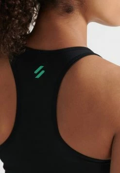 Superdry TRAINING CORE CROSS - Bustier - Black Hot Mint -Superdry Shop f0380e7723ae4e1493453c8e17da7ea5