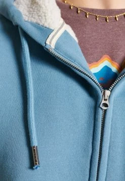 Superdry BORG LINED - Zip-up Sweatshirt - Pottery Blue -Superdry Shop f0487a2bfae9452ab6538c8d30da1db3