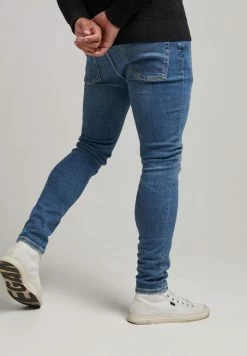 Superdry Jeans Skinny Fit - Stanton Bright Blue Rip -Superdry Shop f092a15701314d1c865d86756ea1c310