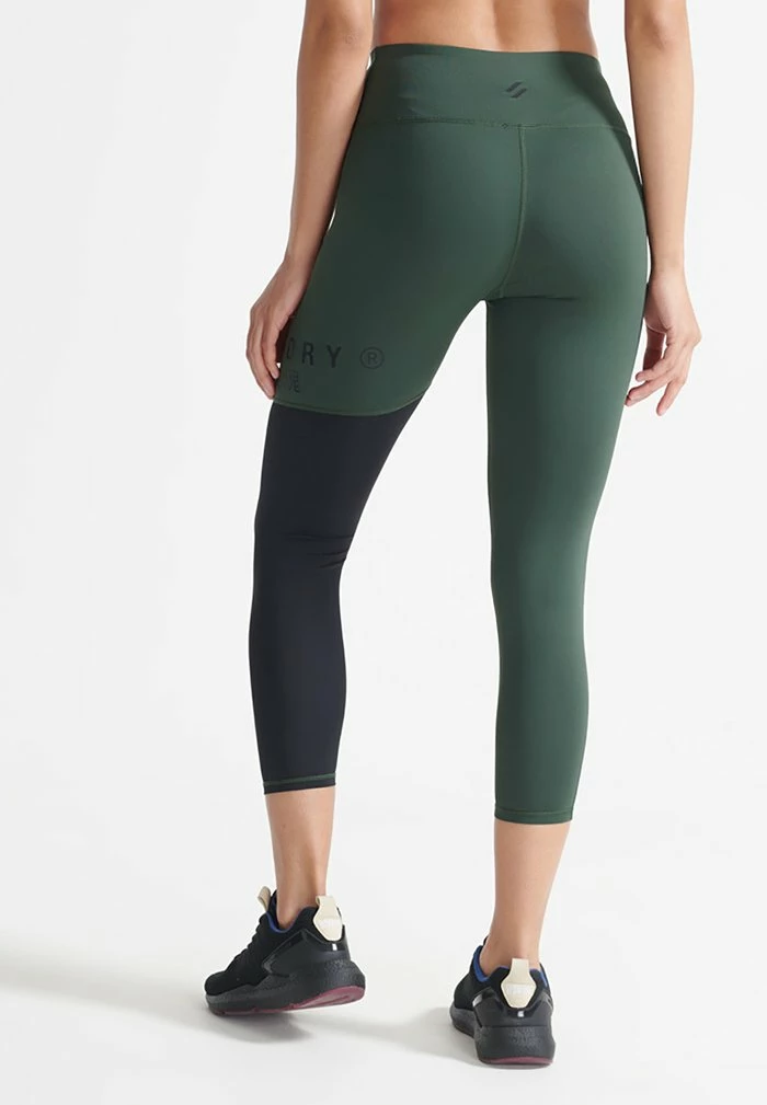 Superdry TRAINING GRAPHIC - Leggings - Trousers - Surplus Goods Olive 2 Superdry TRAINING GRAPHIC - Leggings - Trousers - Surplus Goods Olive - Image 2