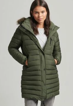 Superdry Winter Coat - Dark Moss