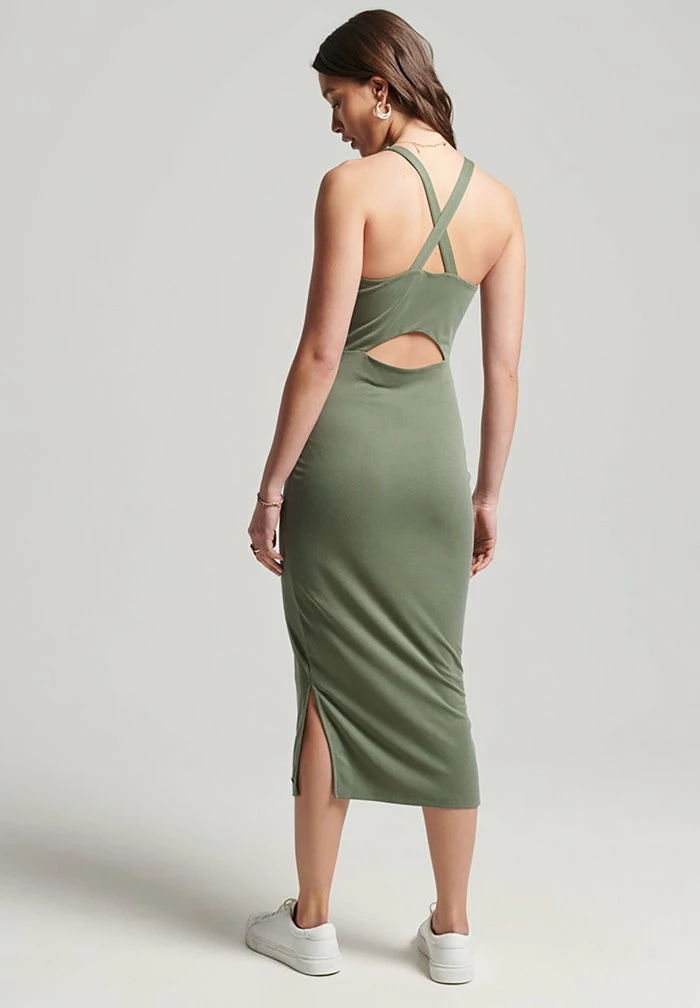 Superdry Shift Dress - Thyme 2 Superdry Shift Dress - Thyme - Image 2