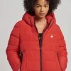 Superdry HOODED SPIRIT SPORTS PUFFER - Winter Jacket - Bright Red