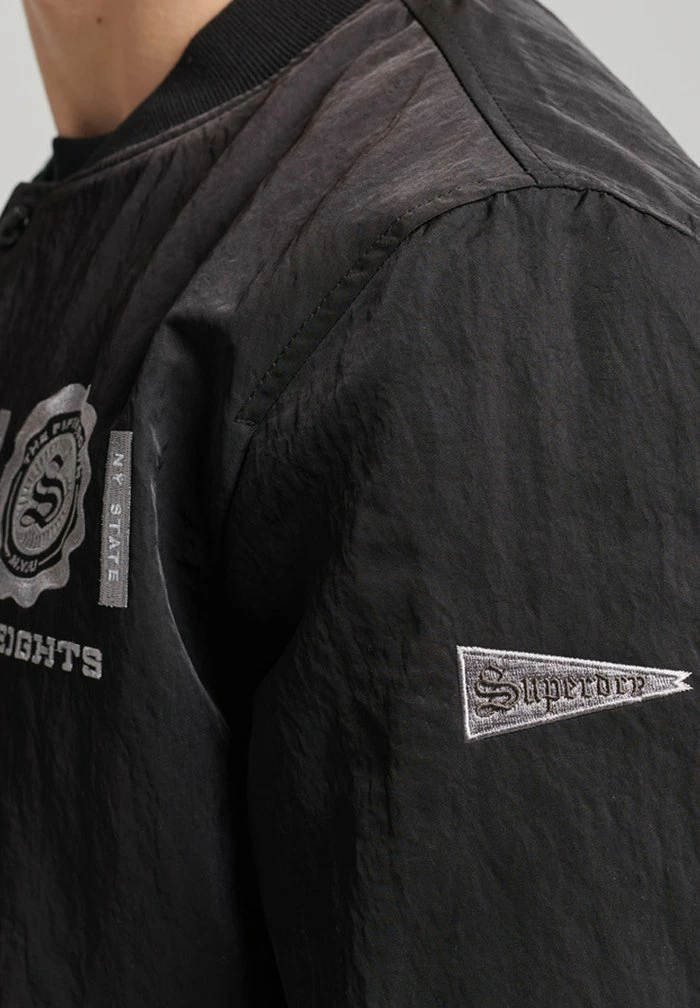 Superdry COLLEGIATE - Bomber Jacket - Black 4 Superdry COLLEGIATE - Bomber Jacket - Black - Image 4