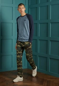 Superdry Long Sleeved Top - Azure Tois Mega Grit