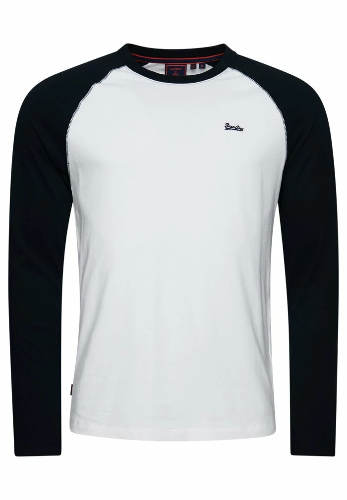 Superdry VINTAGE BASEBALL - Long Sleeved Top - Optic Eclipse Navy 3 Superdry VINTAGE BASEBALL - Long Sleeved Top - Optic Eclipse Navy - Image 3