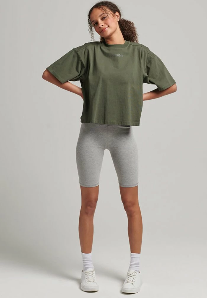 Superdry CORE - Shorts - Grey Marl 2 Superdry CORE - Shorts - Grey Marl - Image 2