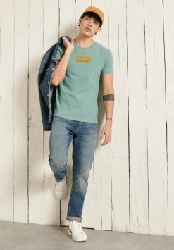 Superdry Print T-shirt - Cerulean Dusk