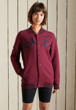 Superdry COLLEGE - Bomber Jacket - Rich Berry