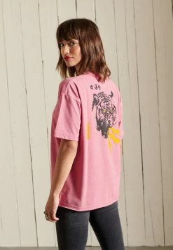 Superdry Print T-shirt - Apricot Pink -Superdry Shop f1fd79f8b2a24b94b83754225f93a8d7