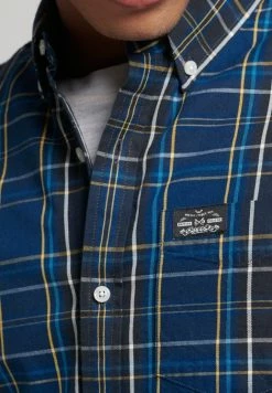 Superdry CHECK MERCHANT - Shirt - Kilburn Check Navy -Superdry Shop f28191b7368e40f883d33079264ea187