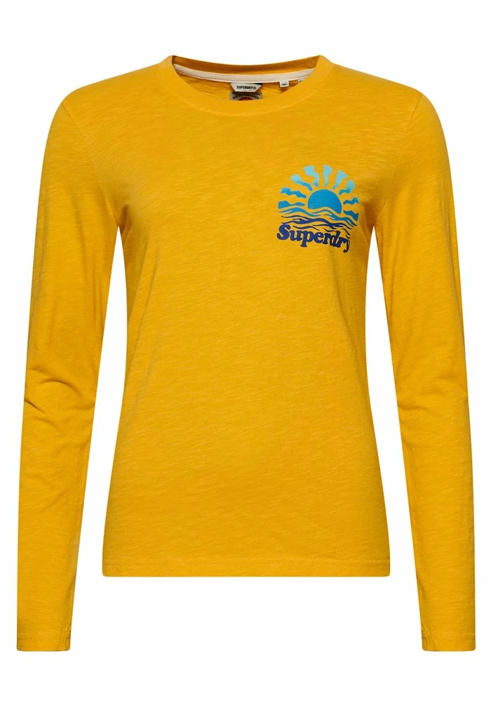 Superdry VINTAGE CALI LONG SLEEVE - Long Sleeved Top - Pigment Yellow 4 Superdry VINTAGE CALI LONG SLEEVE - Long Sleeved Top - Pigment Yellow - Image 4