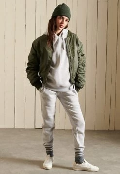 Superdry VINTAGE LOGO EMBROIDERED - Hoodie - Glacier Grey Marl