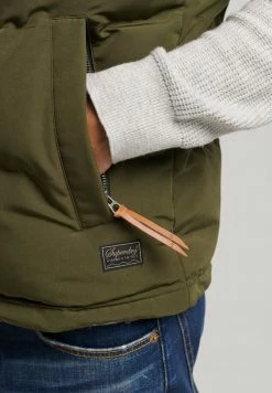 Superdry EVEREST - Waistcoat - Olive -Superdry Shop f33e97d9173c4b498c9d9c066e8acdd0