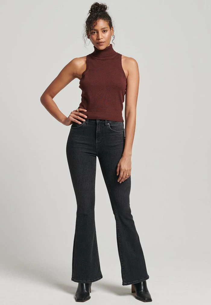 Superdry STUDIOS ROLL NECK - Top - Bitter Chocolate 2 Superdry STUDIOS ROLL NECK - Top - Bitter Chocolate - Image 2