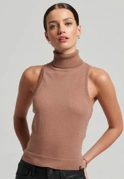 Superdry STUDIOS ROLL NECK - Top - Woodsmoke Marl