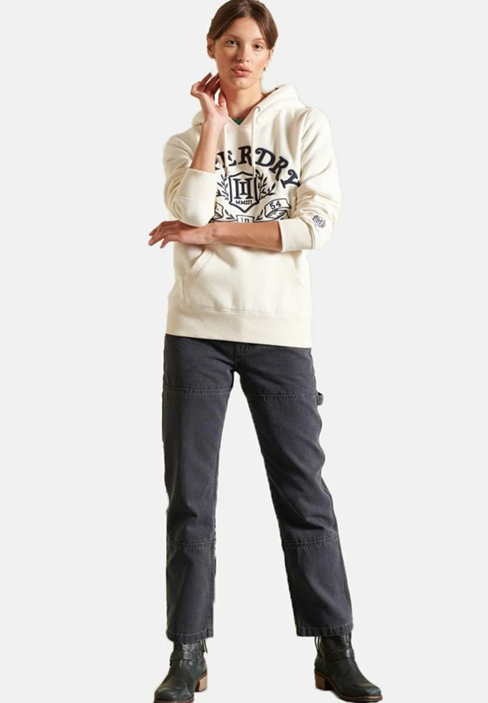 Superdry PRIDE IN HOOD - Hoodie - Ecru 2 Superdry PRIDE IN HOOD - Hoodie - Ecru - Image 2