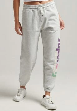 Superdry TERRAIN - Tracksuit Bottoms - Glacier Grey Marl