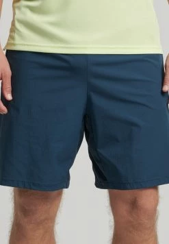 Superdry SPORT TRAIN HYBRID - Shorts - Blue Bottle
