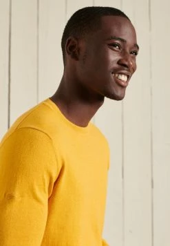 Superdry VINTAGE EMBROIDERED CREW - Jumper - Turmeric Marl -Superdry Shop f3ee1fe977bc4c869d3fa8dc5f43cbba